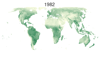 Annual mean NDVI, 1982–2023
